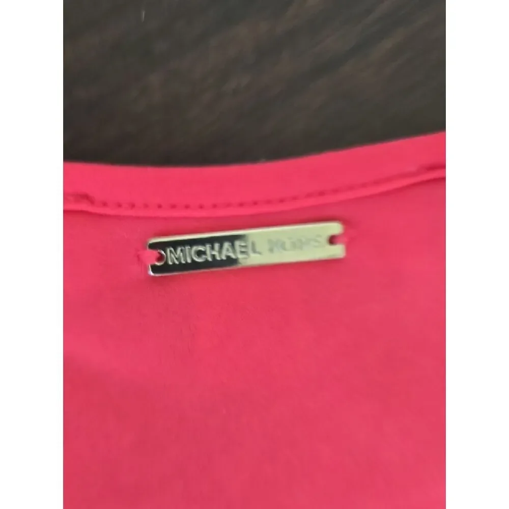 Michael Kors Sleeveless Coral-Pink Maxi Dress
